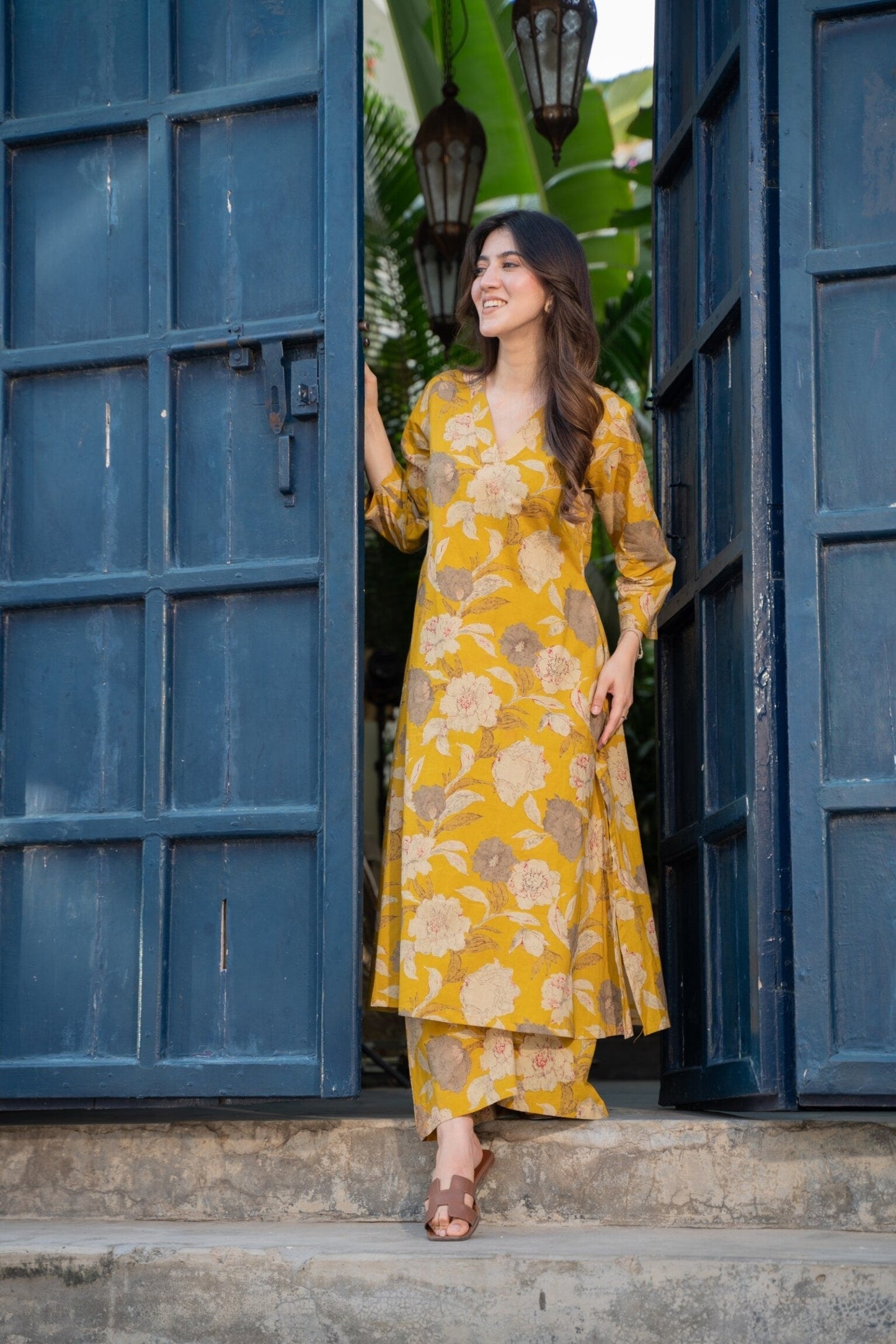 Yellow Digital Kurta set