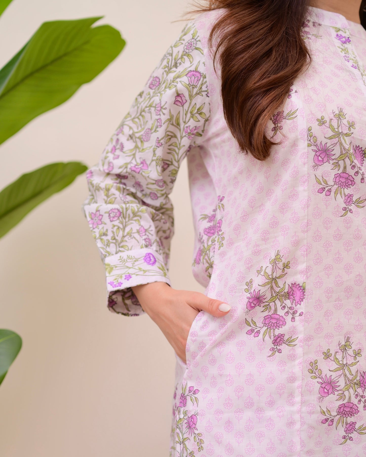 Lavender Bloom Flora Cotton Suit