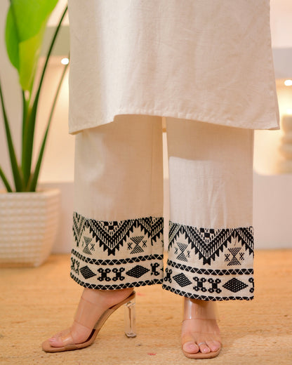 Ivory Boho Woven Cotton Co-ord