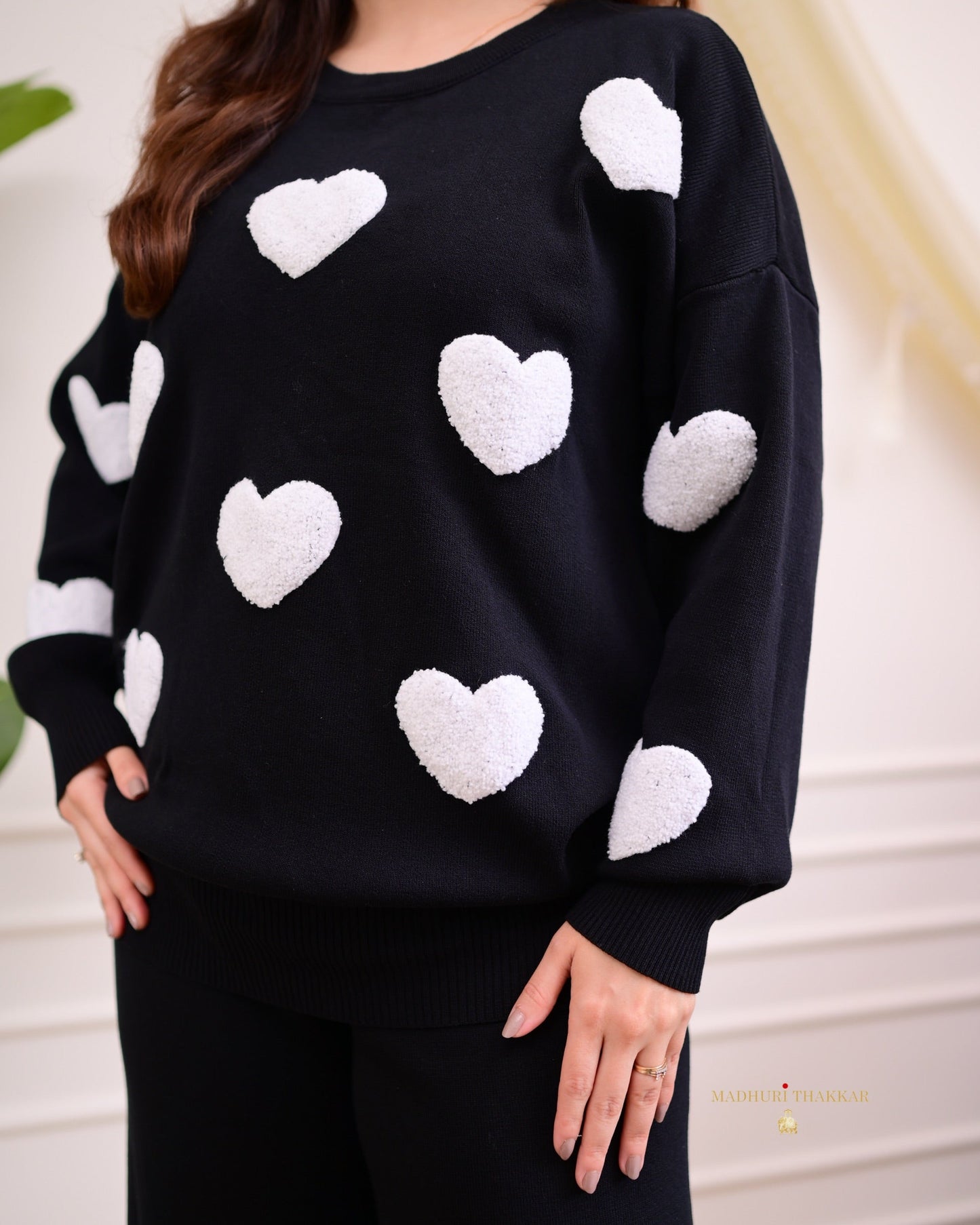 Black Heart Winter Airport Co-ord Set