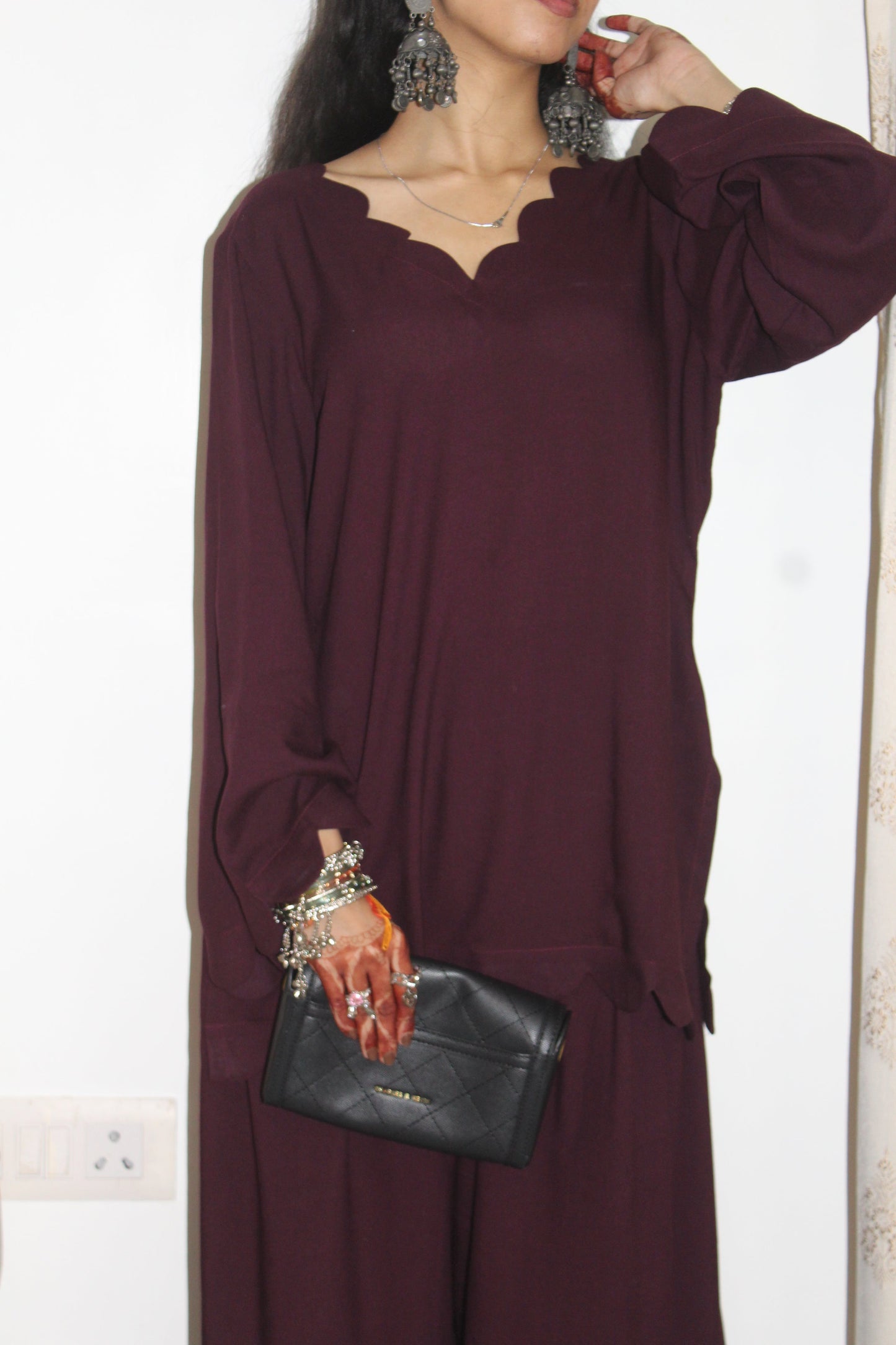 Elara Scallop Neck Kurta Patiala Co-Ord Set
