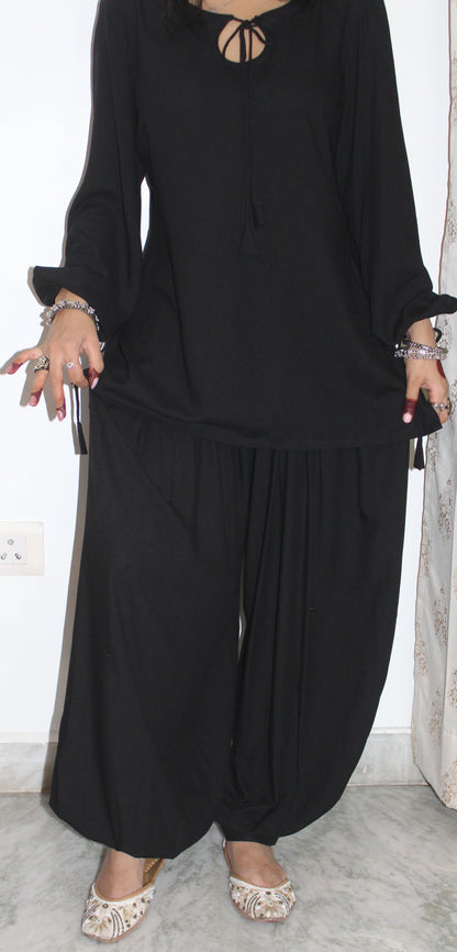 Elara Scallop Neck Kurta Patiala Co-Ord Set