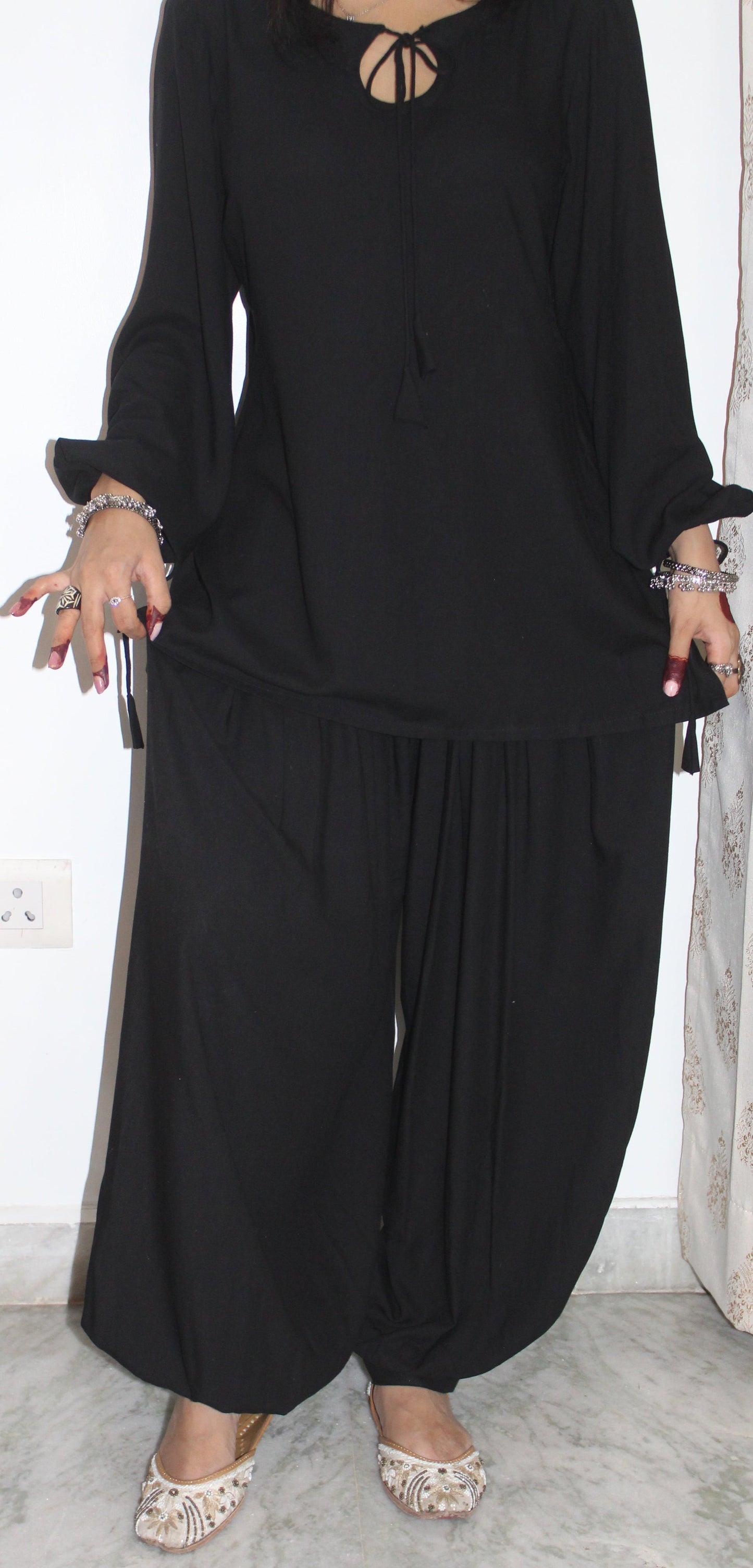 Elara Scallop Neck Kurta Patiala Co-Ord Set