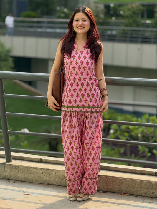 Myra Premium Cotton Printed Co-Ord Set