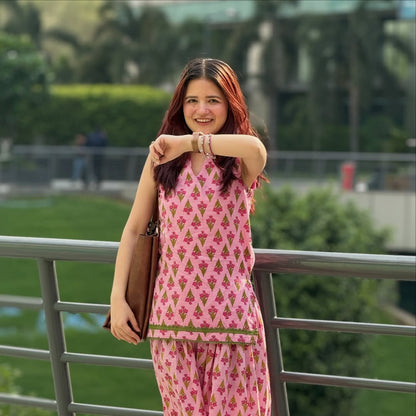 Myra Premium Cotton Printed Co-Ord Set