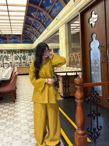 Barin Mustard Luxe Co-ord Set