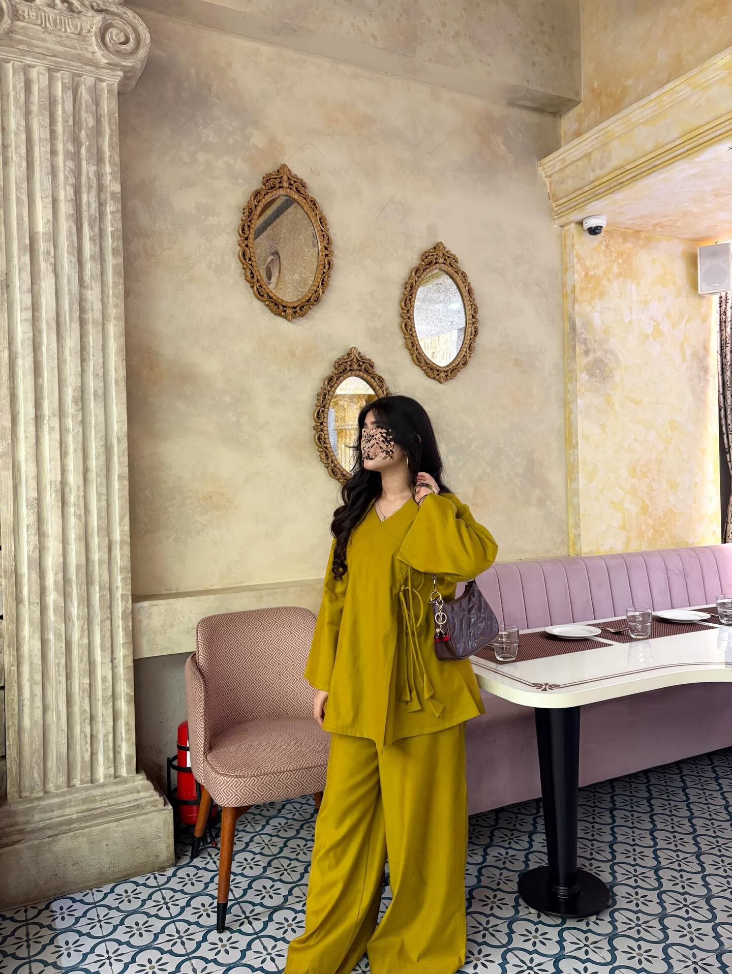 Barin Mustard Luxe Co-ord Set
