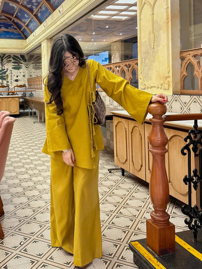 Barin Mustard Luxe Co-ord Set