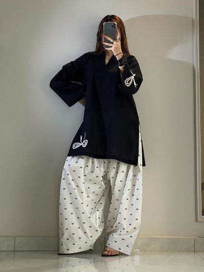 Kiara  Midnight Bow Co-Ord Set