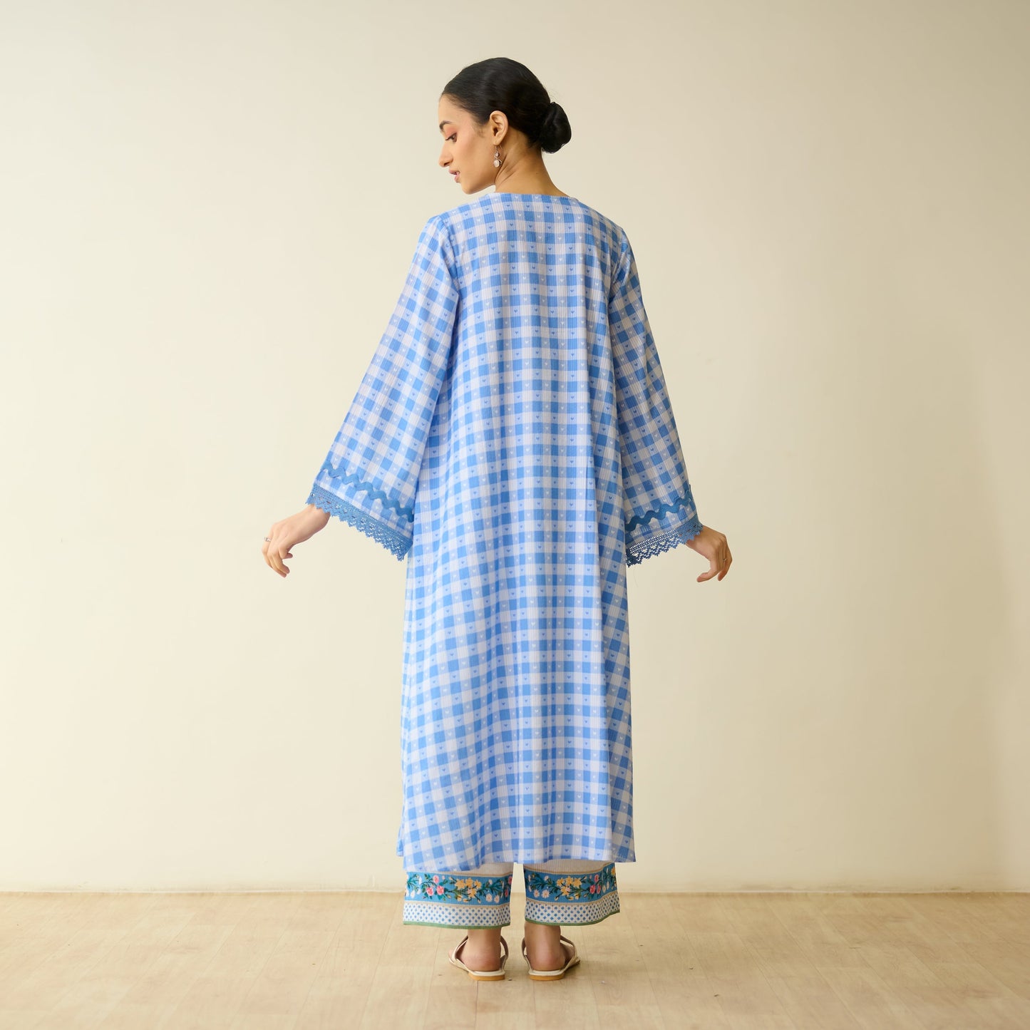 Countryside Seersucker Cotton Kurta Set