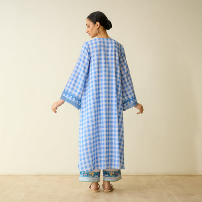 Countryside Seersucker Cotton Kurta Set