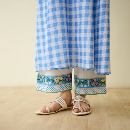 Countryside Seersucker Cotton Kurta Set