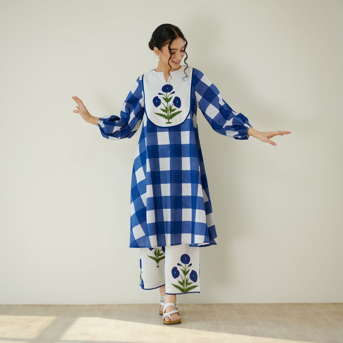 Soft Petal Pure Cotton Kurti Set