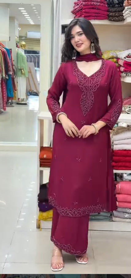 Aafreen Ruby Grace Suit Set